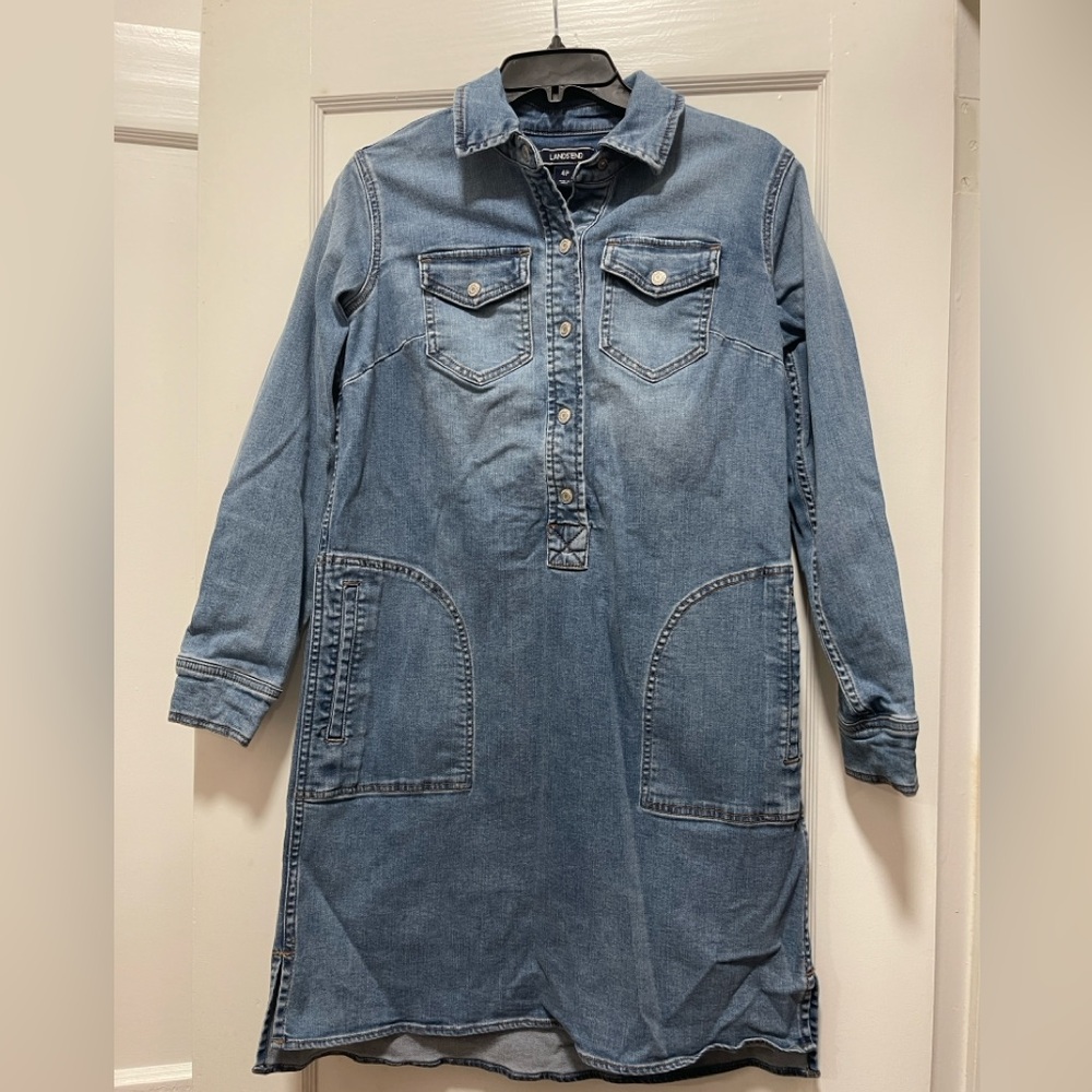 Land’s End Denim Long Sleeve Dress